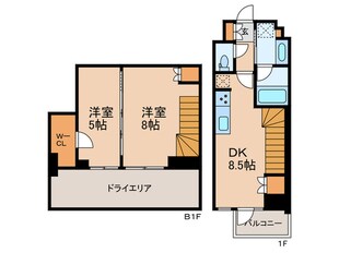 ベルファース駒沢三丁目の物件間取画像